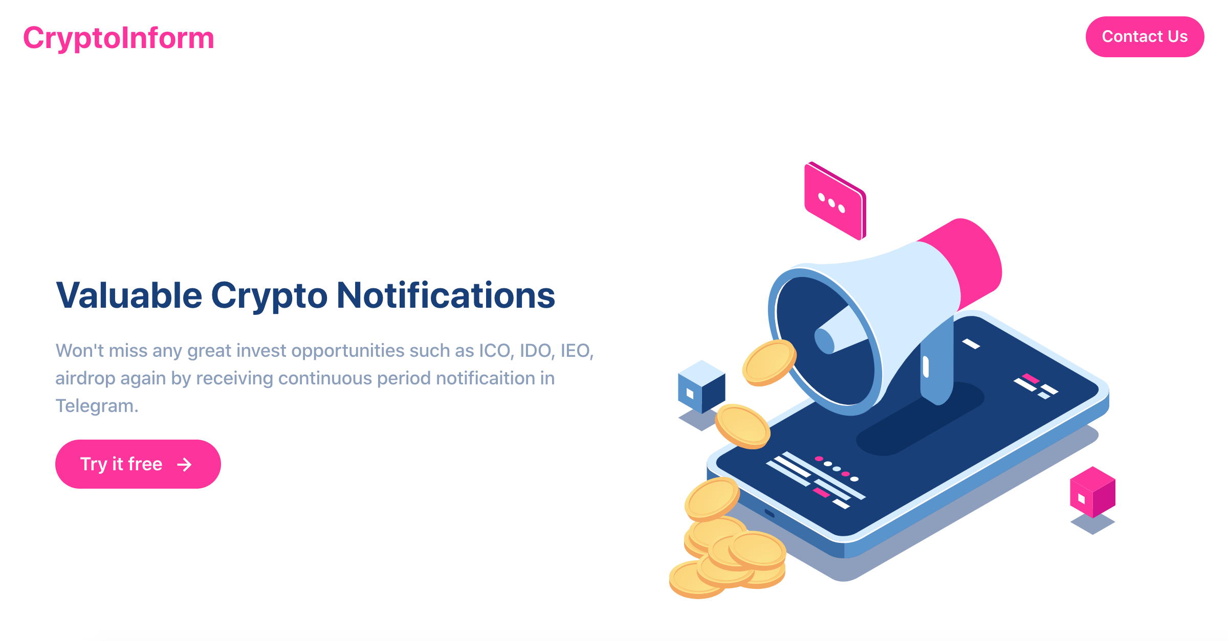 crypto notification app
